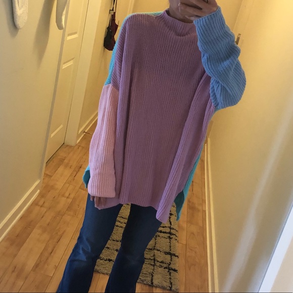 Stylish 90s throwback sweater (or Easter pastel) - Picture 5 of 5